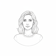 Portrait dessiné de Émilie Masson